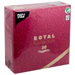 Салфетки бумажные PAPSTAR ROYAL CASALI, 40х40 см, 1-слойные, 50 шт - изображение