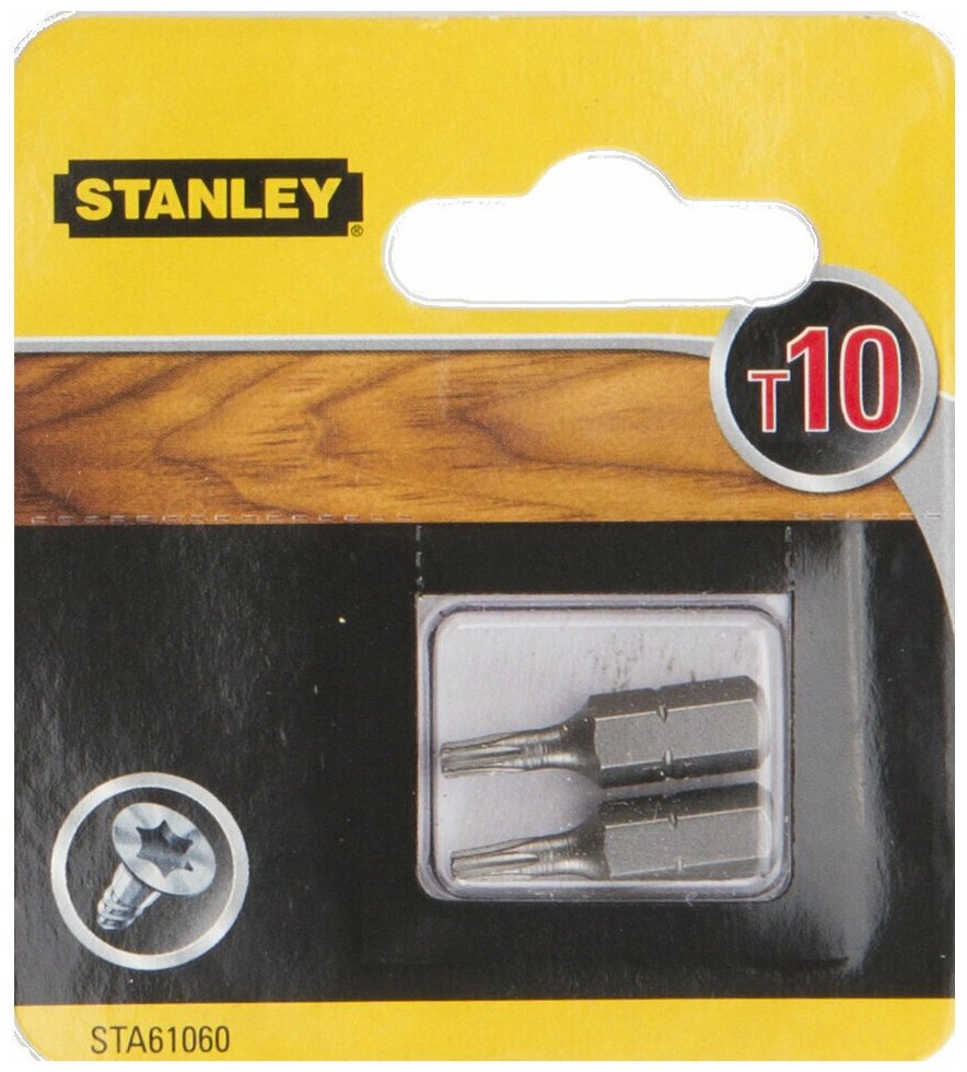 STA61060-XJ Биты Torx T10х25 мм. 2 шт. Stanley