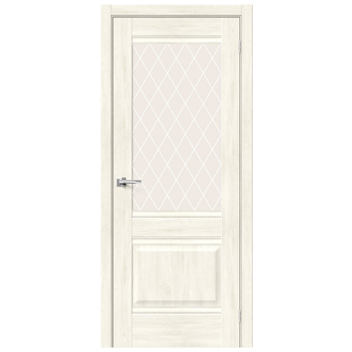 Дверь Прима-3 Nordic Oak White Сrystal Mr.Wood Браво, Bravo 200*90 + коробка и наличники
