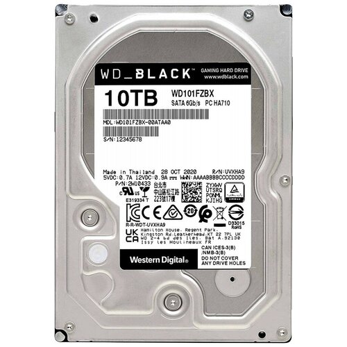фото Жёсткий диск wd 10tb sata-iii wd black (wd101fzbx) western digital