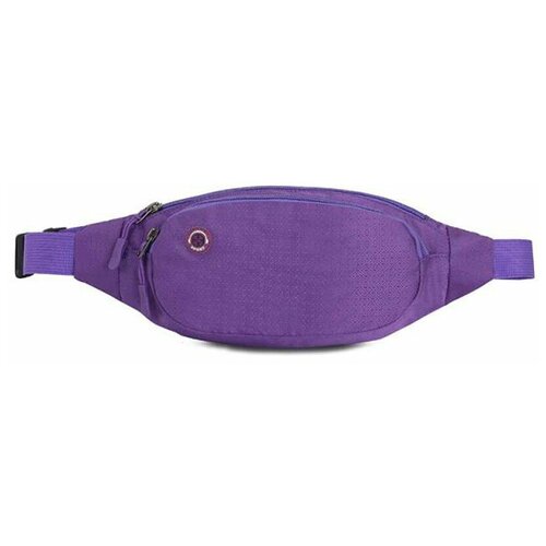 Сумка поясная Flycool, фактура гладкая, фиолетовый сумка поясная esdy спортивная текстиль зеленый