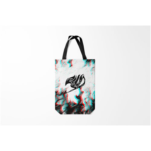 фото Сумка-шоппер / 31х42 см / аниме / хвост феи fairy tail glitch burnettie