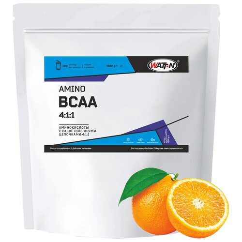 WATT NUTRITION BCAA 4:1:1, апельсин, 1кг.