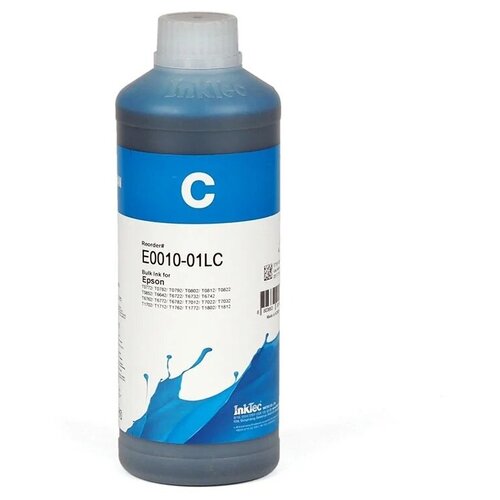 Чернила InkTec E0010-01LC, 1л, водорастворимые, Cyan original new waste ink tank pad sponge for epson t60 a50 l800 l801 r330 r390 r280 r290 p50 p60 t50 rx600 rx610 rx690 px650