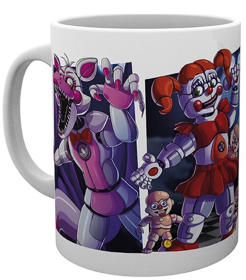 Кружка ABYstyle Gb Eye Five Nights at Freddys Пять ночей у Фредди Mug 320 ml Sisters subli box x2 MG2052