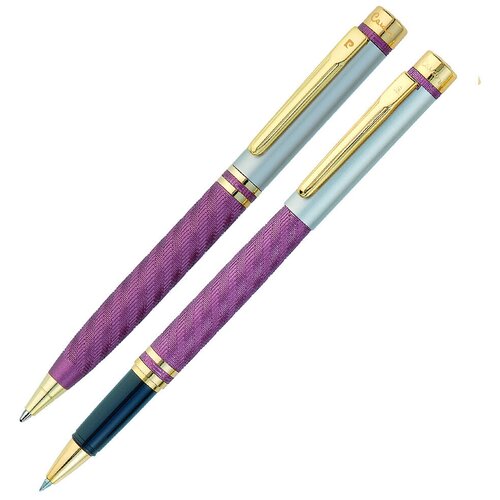 Набор подарочный Pierre Cardin Pen&Pen - Matte Violet, шариковая ручка + ручка-роллер, M, шт PC0861BP/RP