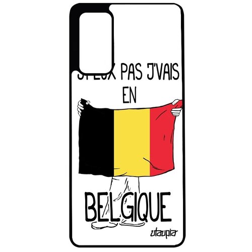 фото Защитный чехол на мобильный // samsung galaxy s20fe // "еду в бельгию" рисунок принт, utaupia, белый