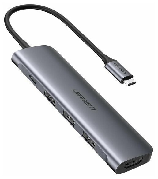 Хаб USB Ugreen 5 в 1 USB Type-C 3xUSB/HDMI 50209