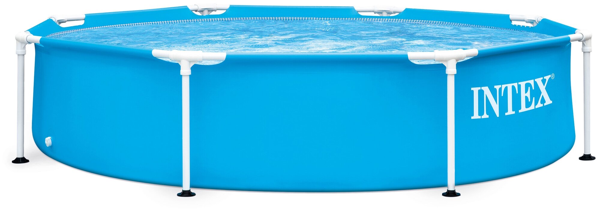 Бассейн каркасный круглый 244х51см серии Metal Frame Pool 1828 литров Intex 28205 /Бассейн для всей семьи/Бассейн для дачи
