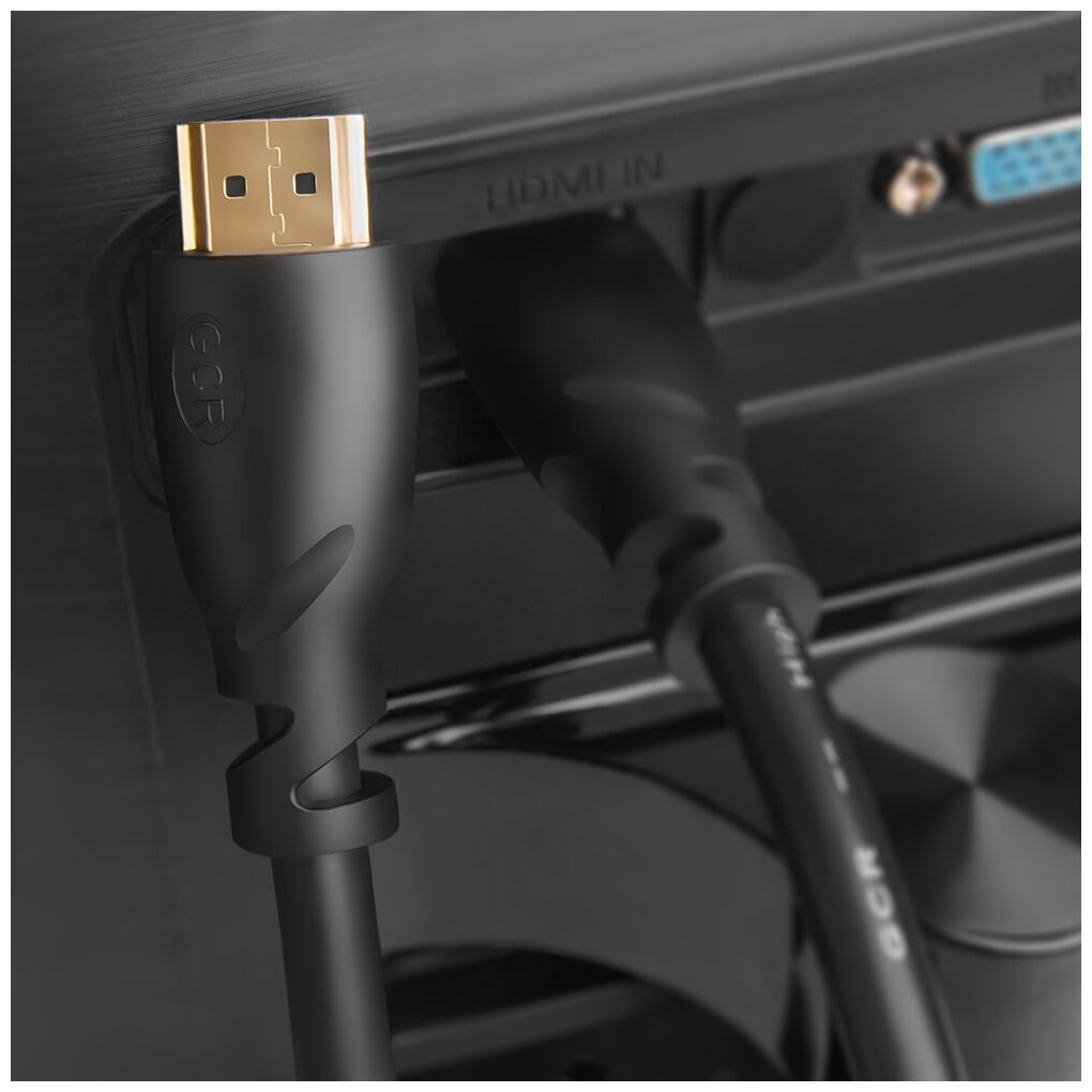 Greenconnect Кабель 1.5m HDMI 1.4, OD7.3mm, 30/30 AWG, позолоченные контакты, Ethernet 10.2 Гбит/с, 3D, 4K, экран Greenconnect HDMI (m) - HDMI (m) 1.5м (GCR-HM310-1.5m) - фото №4