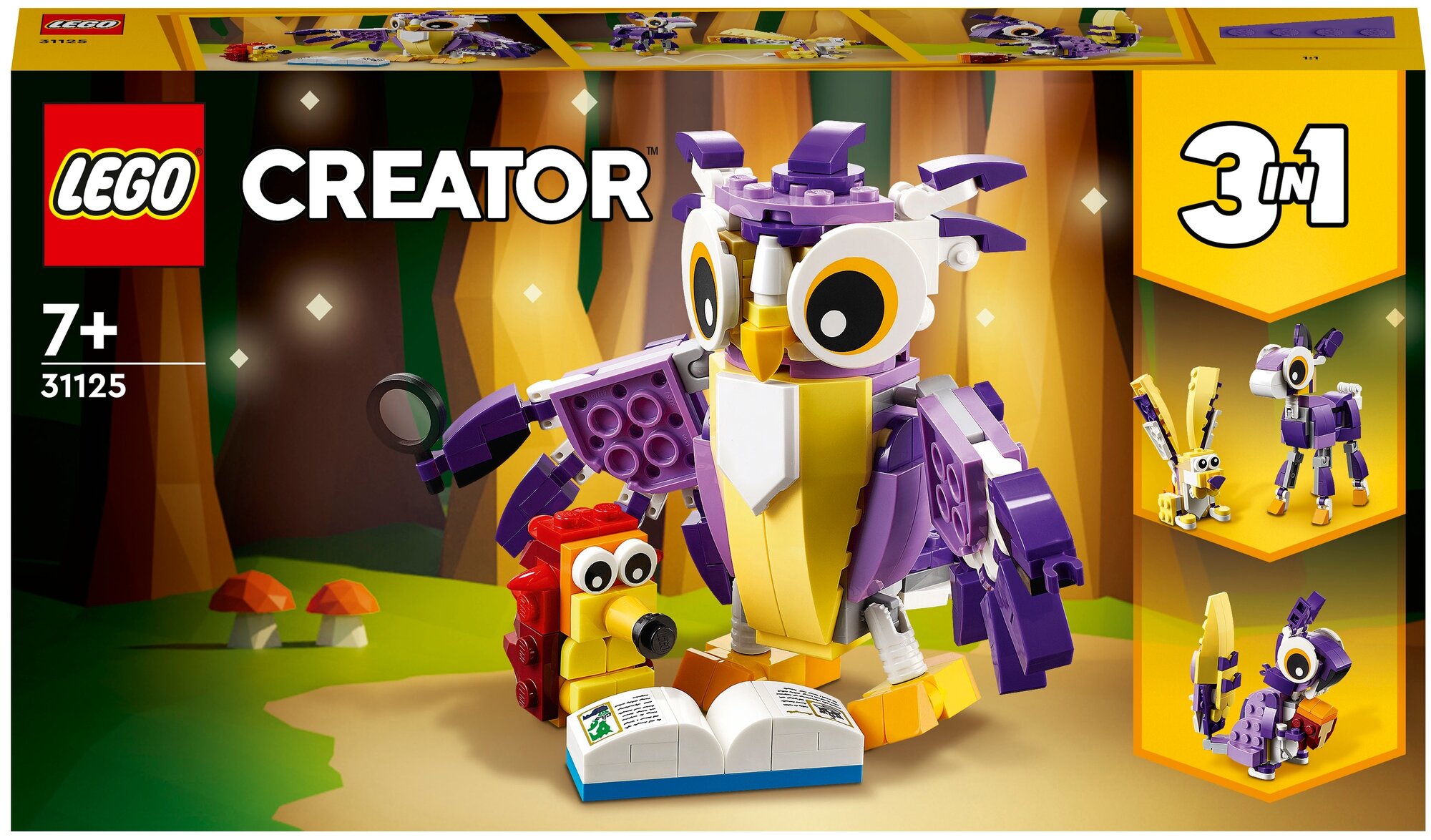 Конструктор Lego ® Creator 31125 Удивительные лесные обитатели
