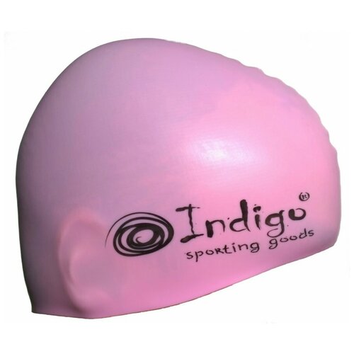 фото Шапочка для плавания silicone indigo sc100/105 однотон розовая