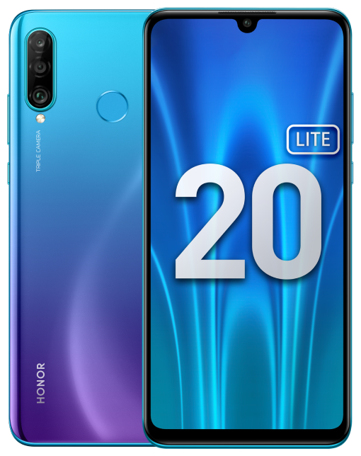 Смартфон HONOR 20 Lite 4/128 ГБ RU, Dual nano SIM, сине-фиолетовый
