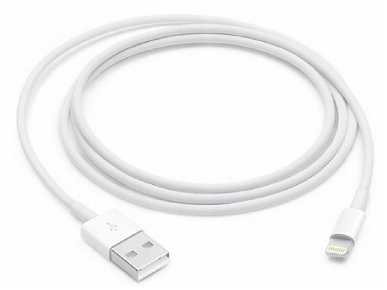 Зарядный кабель для Apple iPhone и AirPods / Lightning - USB 1Ампер/ Для Эпл Айфон и Эирподс Лайтинг / Simple Cable 1 м (Белый)
