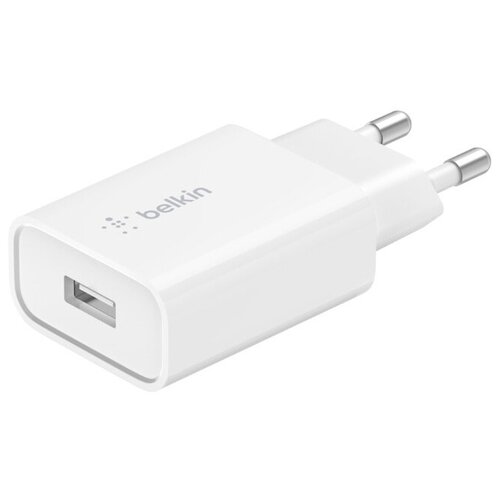 фото Сетевое зарядное устройство belkin 18вт, usb-a, qc 3.0, белый (wca001vfwh)