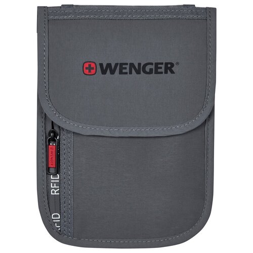 Кошелек на шею Wenger с защитой RFID серый 611878