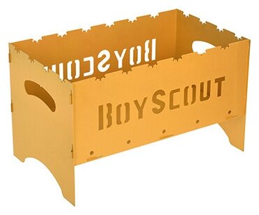 Мангал BOYSCOUT GOLD 61500, 50х30х30 см, сталь, 1.5 мм, золотистый металлик