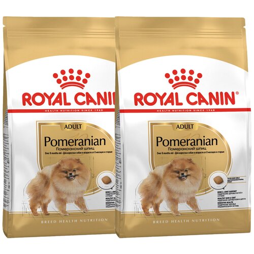 ROYAL CANIN POMERANIAN ADULT для взрослых собак померанский шпиц (0,5 + 0,5 кг)
