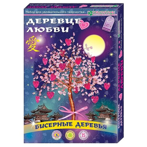 Набор для изготовления бисерного дерева Деревце любви Клевер АА 46-105 2053₽