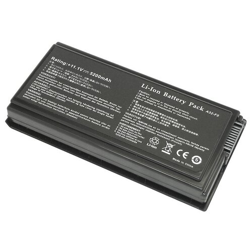 Аккумуляторная батарея для ноутбука Asus F5 X50 X59 5200mAh OEM черная аккумулятор для ноутбука asus f5vi