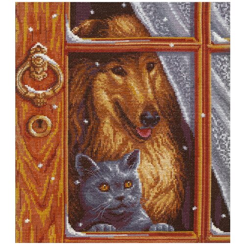 фото Набор для вышивания panna "одни дома" 23,5x27,5 см