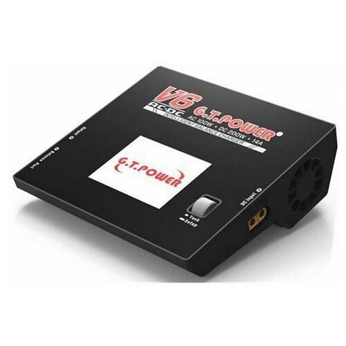 G. T. Power Универсальное зарядное устройство G. T. Power V6 AC/DC - GTP-V6-AC-DC techage poe dvr nvr адаптер питания 52v 2 5a блок питания ac 100 240v настенное зарядное устройство dc 5 41 мм европейский штекер для видеорегистратора