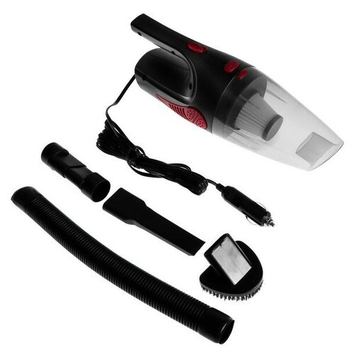 Пылесос автомобильный CARTAGE TURBO 5 насадок 140 Вт 12 В черный 300100₽