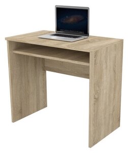 Стол компьютерный, стол письменный, Боровичи-Мебель 10.03, размер (ШхВхГ) 845х765х485 мм, Дуб Сонома