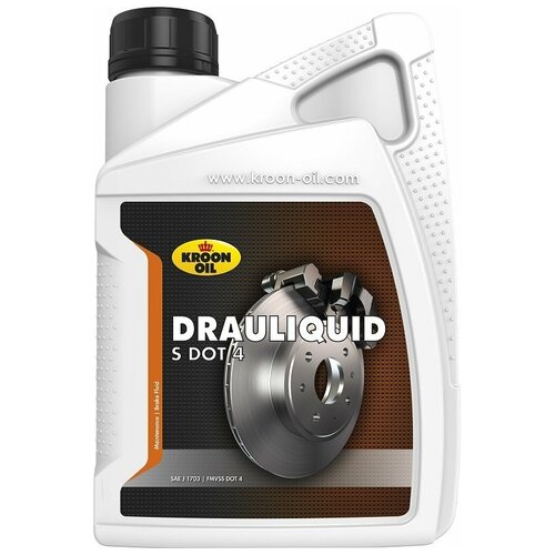 Синтетическая тормозная жидкость Kroon-Oil Drauliquid-s DOT 4 (1л)