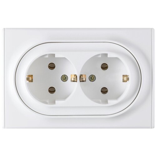 Розетка 2-м СП Florence 16А IP20 с заземл. винт. контакты беж. 1E10401301 OneKeyElectro 2172790 ( 1шт. )