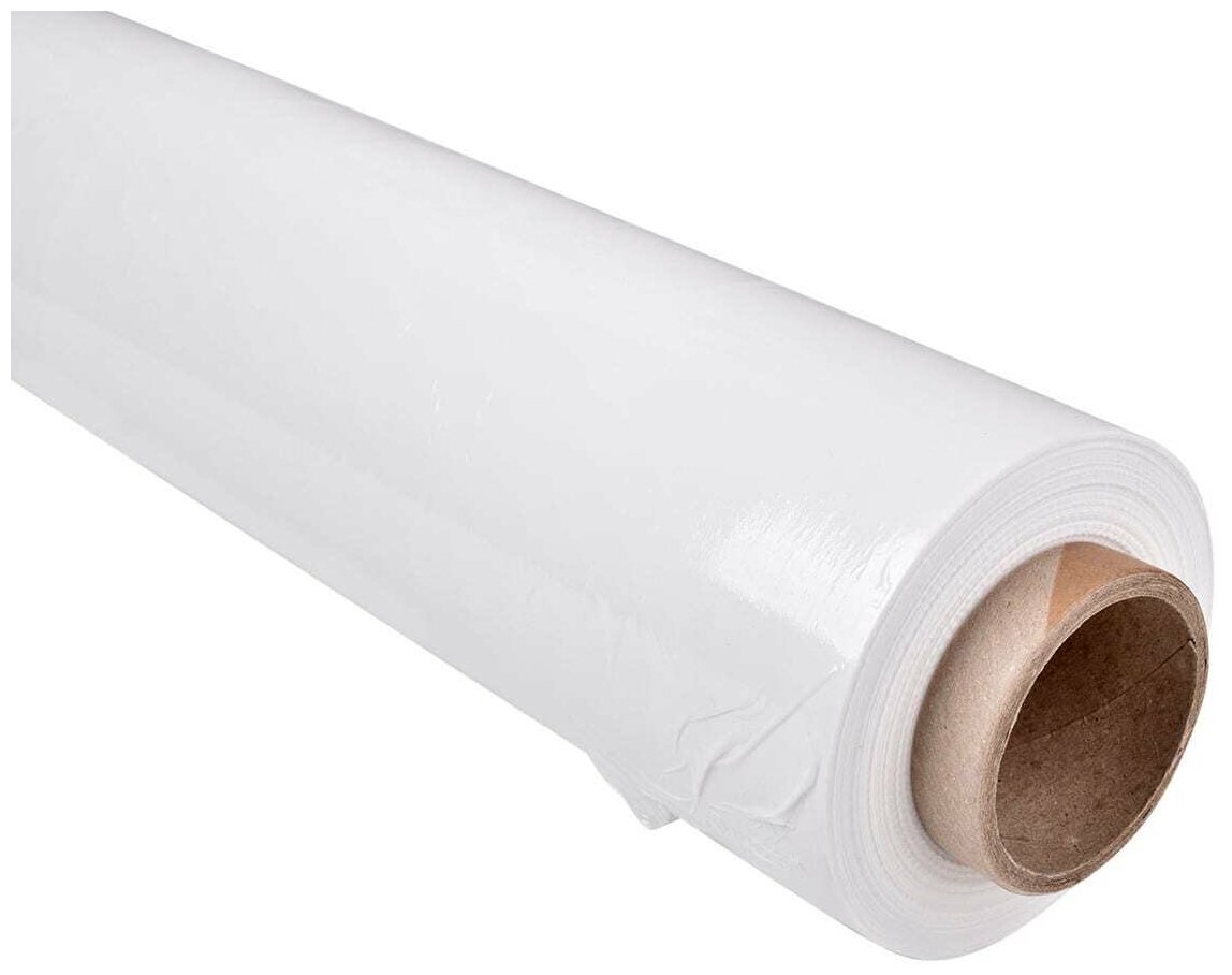Стрейч-плёнка упаковочная, белая (непрозрачная), 2кг, ширина - 500 мм, 20 - 23 мкм, 1шт-200м.