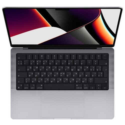 фото Ноутбук apple macbook pro 16" (m1 pro 10c cpu, 16c gpu, 2021) 16 гб, 512 гб ssd, space gray серый космос (mk183ll/a)
