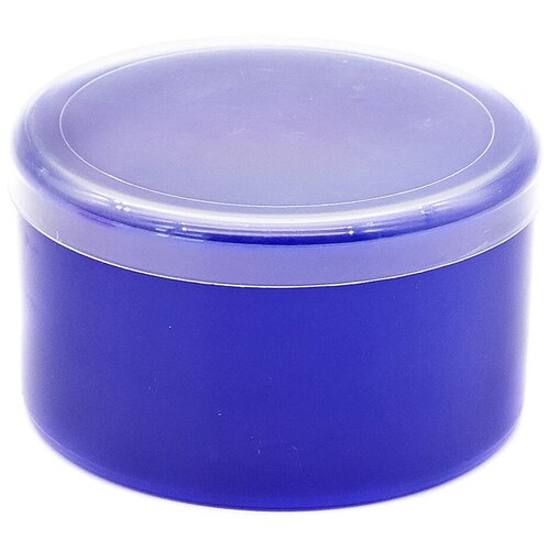 БЦ Баночка для мелочей круглая с крышкой, d11см, синий
