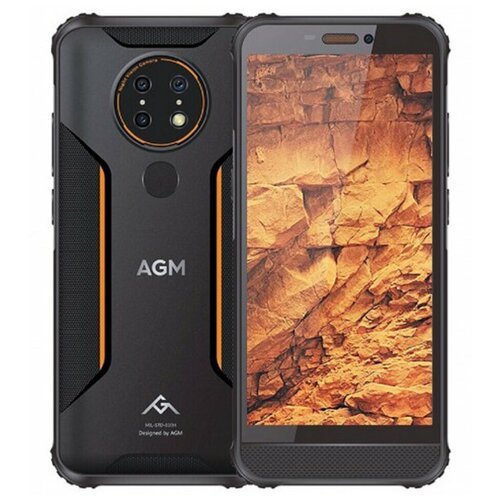 Смартфон AGM H3 4/64 ГБ, Dual nano SIM, черный смартфон unihz atom 4g 2 45 дюймов озу 4 гб пзу 64 гб android 9 восьмиядерный 2000 мач nfc разблокированный