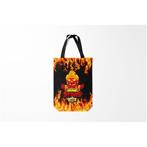 фото Сумка-шоппер / 31х42 см / геймерам / brawl stars evil gene джин burnettie
