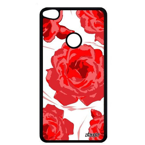 фото Дизайнерский чехол на смартфон // huawei p8 lite 2017 // "цветы" flower аромат, utaupia, красный