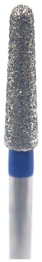 Бор алмазный Ecoline E 856 M, конус закругленный, под турбинный наконечник, D 2.1 мм, синий