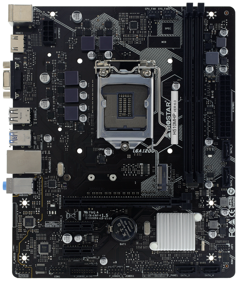 Материнская плата BIOSTAR H510MHP (LGA1200)