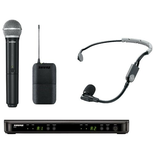 Shure BLX1288E/SM35 радиосистема головная с микрофоном радиосистема с головным микрофоном laudio pro1 h