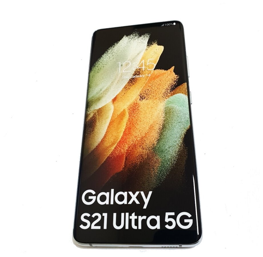 Муляж смартфон Samsung Galaxy S21 Ultra 69" SM-G998 серебристый оригинальный статичный 228гр.