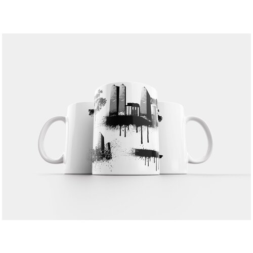 фото Кружка "силуэт, городской, город" 320 мл lotsprints