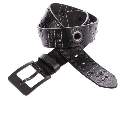 фото Ремень cipo & baxx, натуральная кожа, длина 117 см., черный