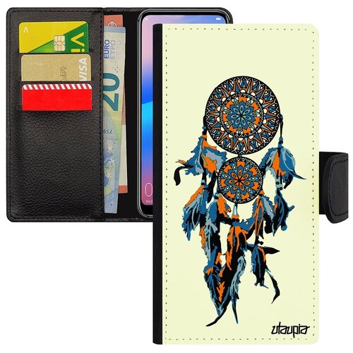 фото Защитный чехол книжка для мобильного // xiaomi redmi 6a // "ловец снов" стиль талисман, utaupia, белый