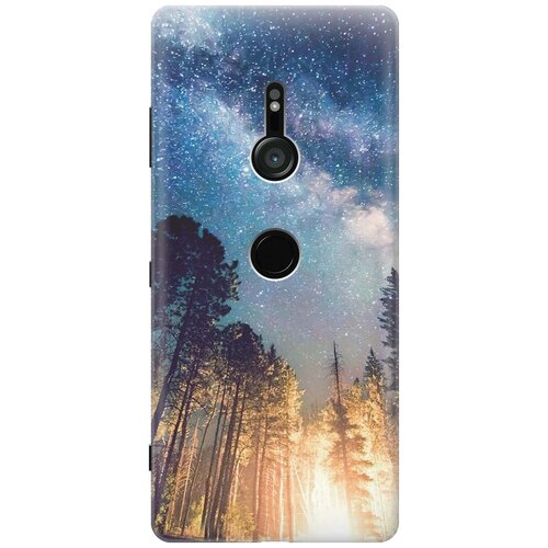 фото Силиконовый чехол на sony xperia xz3 / сони иксперия икс зет 3 с принтом "млечный путь" gosso