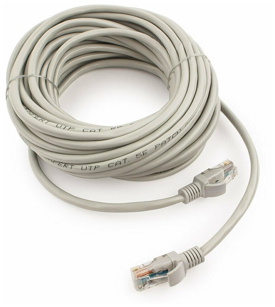 Cablexpert Коммутационный шнур Патч-корд медный UTP PP10-10M кат.5 10м литой многожильный серый