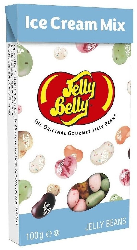 Конфеты Jelly Belly Ice Cream Mix / Джелли Белли Ассорти Мороженное 100 г. (Таиланд) - фотография № 1
