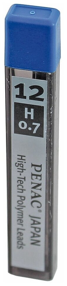 Грифели для механического карандаша H 07мм PENAC 12шт
