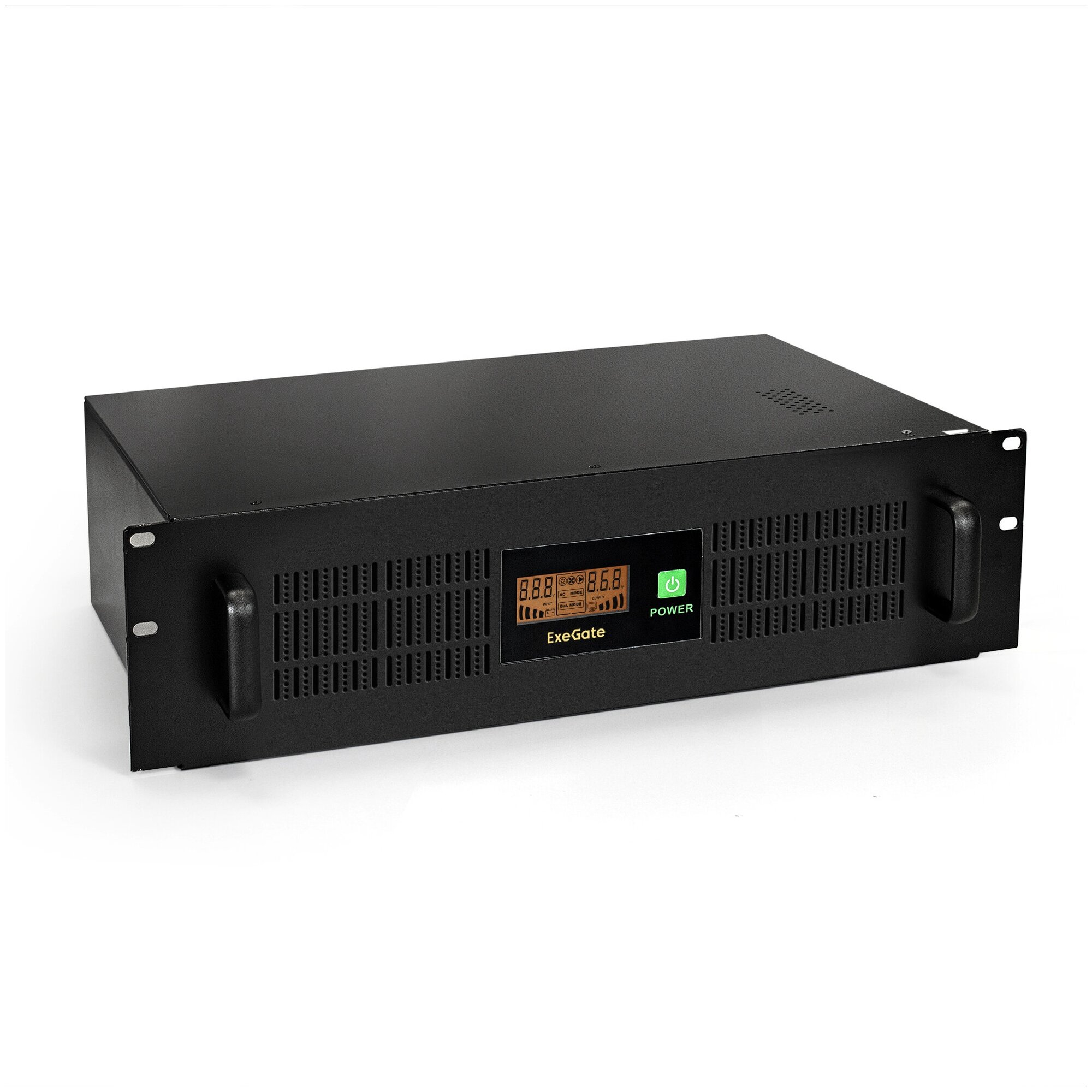 Источник питания EXEGATE ServerRM UNL-1500.LCD.AVR.4C13.RJ.USB.3U <1500VA/900W, LCD, AVR, 4*C13, RJ45/11, USB, 3U, металлический корпус, Bla