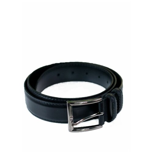 фото Ремень/ремень мужской/натуральная кожа/meyninger/рн-7004/черный/110/цельнокроеный/с пряжкой/подарочная коробка