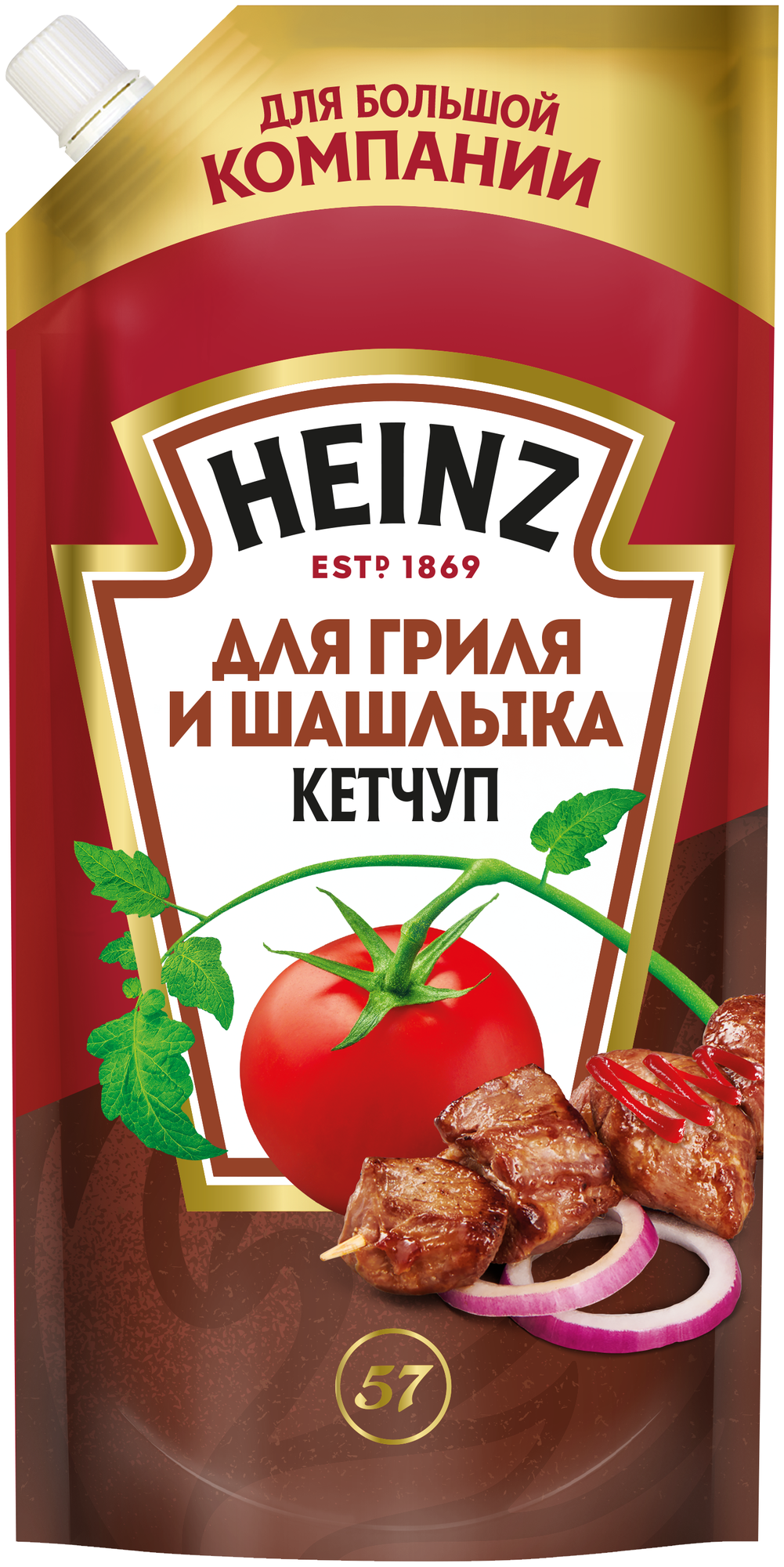 Кетчуп Heinz для Гриля и шашлыка Дой-пак 550г